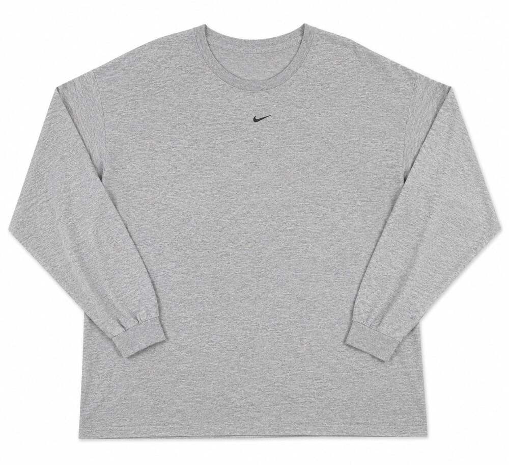 VTG Nike Center Swoosh Shirt Men’s XXL (Cut Tag) Gray Long Sleeve Y2K 90s Sport